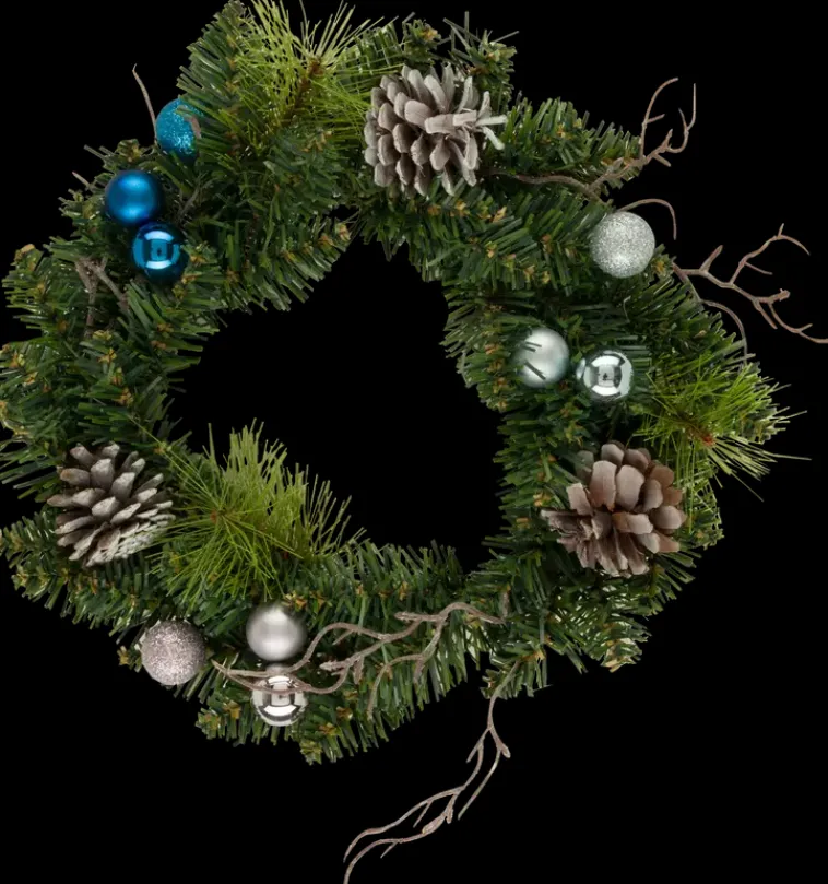 NNX Sesonkijuhlatarvikkeet>Kranssi Sininen Unelma 30Cm