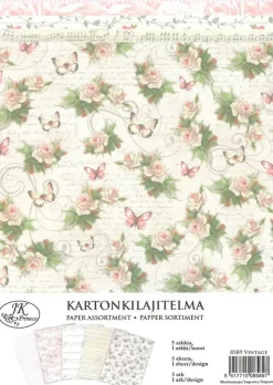 J.K. Primeco Askartelutarvikkeet>Kuviokartonkilajitelma Vintage A4/5