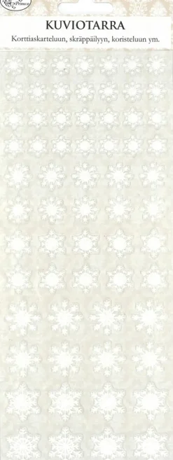 J.K. Primeco Askartelutarvikkeet>Kuviotarra Lumihiutale Glitter