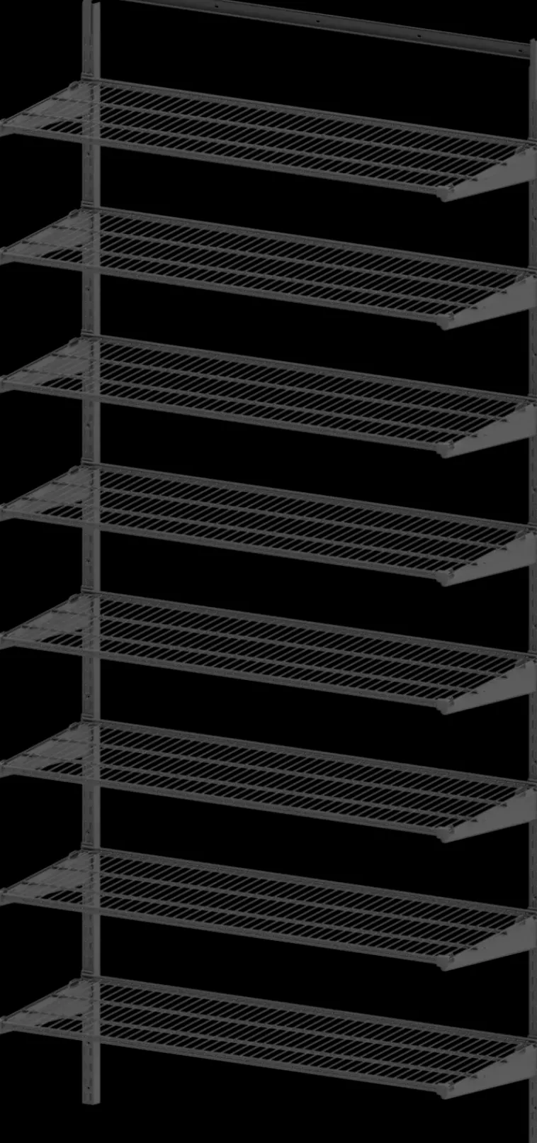 Lanka ja Muovi Säilytyskalusteet<Hyllyjarjestelma M900 8 Hyllya Lm 840