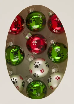 NNX Sesonkijuhlatarvikkeet>Lasipallo Tassu 4,5 Cm 10 Kpl