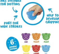 Carioca Toimistotarvikkeet>Lasten Variliitusarja 6 Kpl Tedde Baby +1 Vuotiaille