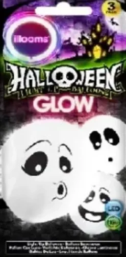 Ei merkkiä Sesonkijuhlatarvikkeet>Led-Ilmapallo Haamu 3 Kpl