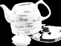 Livia Kahvi Ja Tee<Keraaminen Vedenkeitin 1,0 L Valkoinen