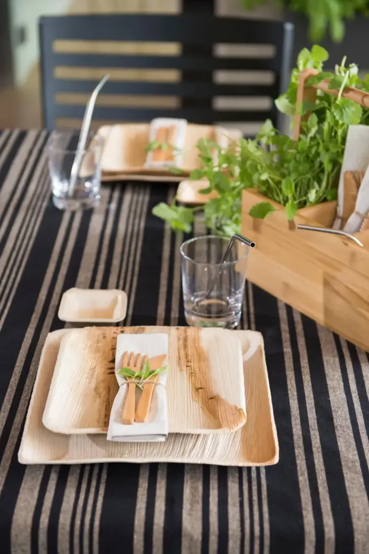 Maku Astiat>Palmunlehtilautanen 20X20 Cm 10 Kpl