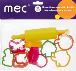 M.E.C Askartelutarvikkeet<Mec Muovailuvahamuotit 10Kpl + Kaulin