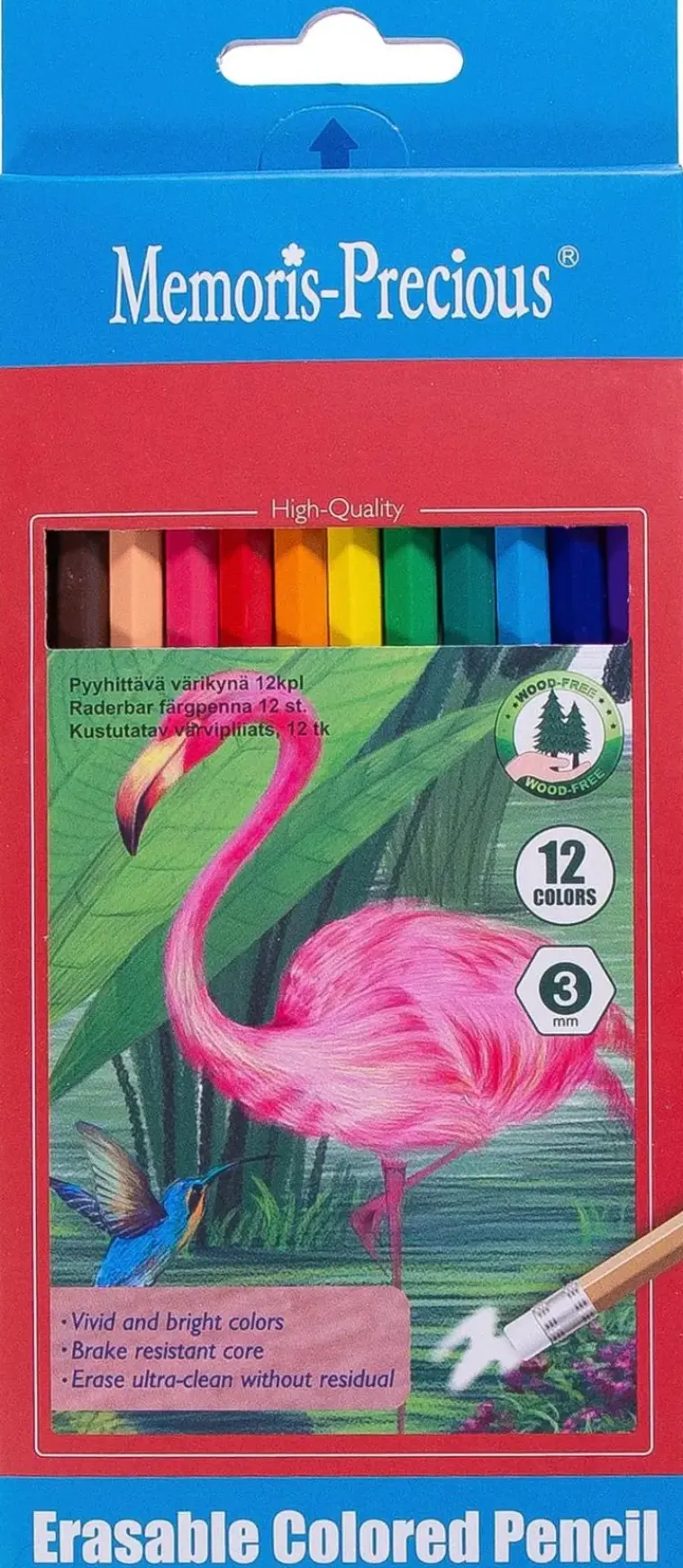 Memoris Precious Toimistotarvikkeet>Varikynat Kumipaa 12Kpl