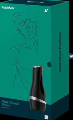 Satisfyer Seksivalineet<Men Classic Hopea Masturbaattori