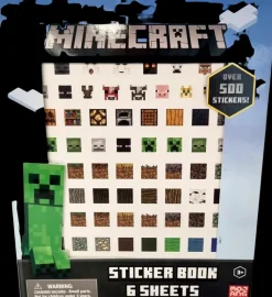 Minecraft Askartelutarvikkeet<Tarralehtio, 6 Tarra-Arkkia, Yli 500 Tarraa