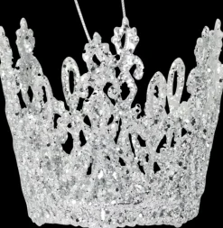 Weiste Sesonkijuhlatarvikkeet>75Mm Filigraanikruunu Hopeaglitteri