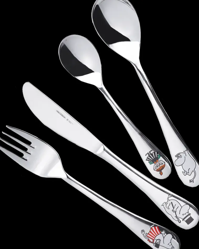 Moomin Arabia Finland Aterimet Ja Ottimet>Moomin Arabia Hackman Muumi Lasten Aterinsetti Perhe 4-Osainen