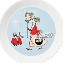 Moomin Arabia Finland Astiat>Moomin Arabia Muumi Lautanen Vilijonkka 19 Cm Harmaa