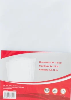 Ei merkkiä Toimistotarvikkeet>Muovitasku A4 10 Kpl