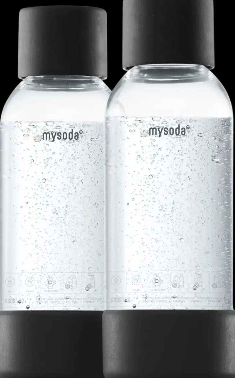MySoda Vesi Ja Juomat<Black 0.5L Juomapullo 2-Pack