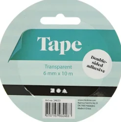 Nellen Askartelutarvikkeet<Kaksipuoleinen Askarkeluteippi 6Mm X 10M