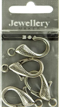 Nellen Askartelutarvikkeet>Karabiinilukko 30Mm Hopeanvarinen