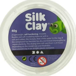 Nellen Askartelutarvikkeet<Silkkimassa 40G Valkoinen