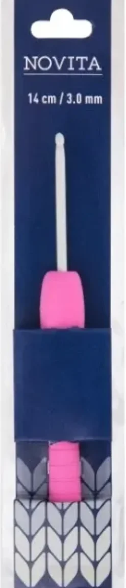 Novita Käsityötarvikkeet>Ergonominen Virkkuukoukku 14 Cm 3 Mm