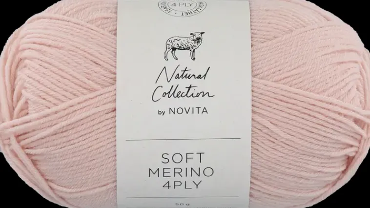 Novita Käsityötarvikkeet>Lanka Soft Merino 4 Ply 50 G Ballerina 509