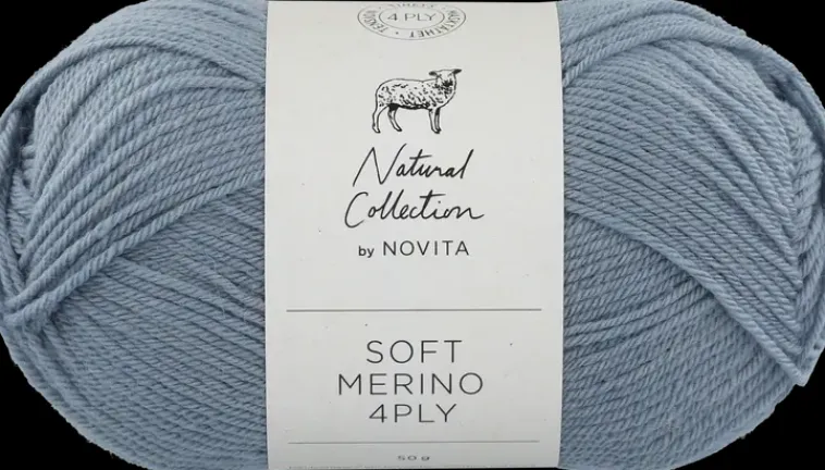Novita Käsityötarvikkeet>Lanka Soft Merino 4 Ply 50 G Vesi 120