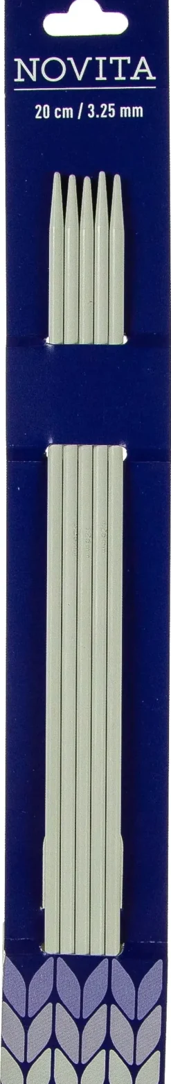 Novita Käsityötarvikkeet>Sukkapuikot 20Cm - 3,25 Mm Harmaa