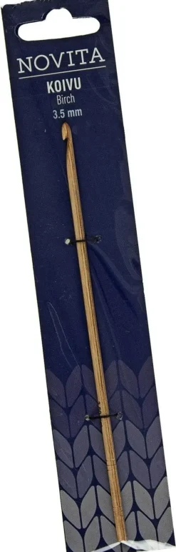 Novita Käsityötarvikkeet>Virkkuukoukku Koivu 15 Cm 3,5 Mm