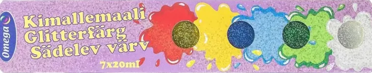Omega Askartelutarvikkeet<Glittervari 7X20Ml