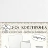 J.K. Primeco Askartelutarvikkeet<2-Os. Korttipohja Kimalle Valkoinen 10Kpl