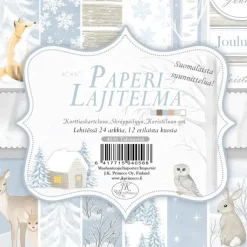 J.K. Primeco Askartelutarvikkeet>Paperilajitelma Talvimetsa 6X6