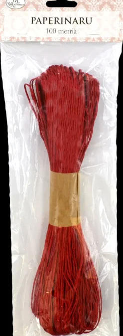 J.K. Primeco Askartelutarvikkeet>Paperinaru Punainen 100M