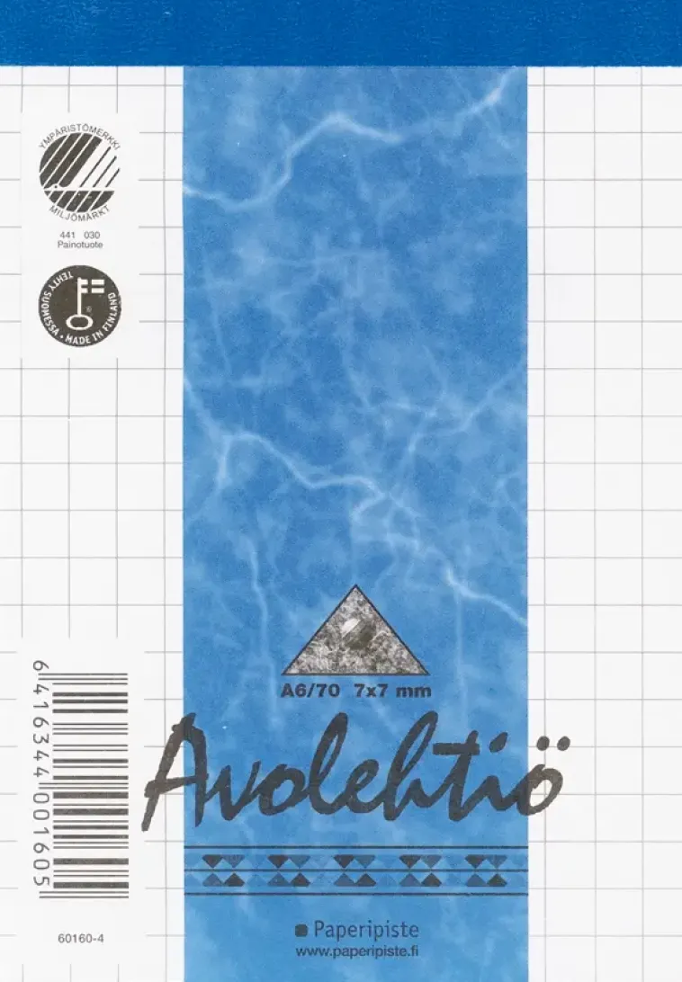 Paperipiste Paperitarvikkeet>Avolehtio A6/70