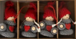 NNX Sesonkijuhlatarvikkeet>Pikkutonttu 7 Cm 4 Kpl