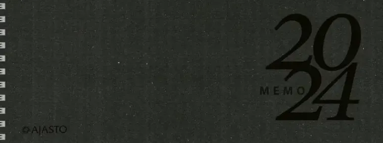 Ajasto Kalenterit>Poytakalenteri Memo Eko, Musta