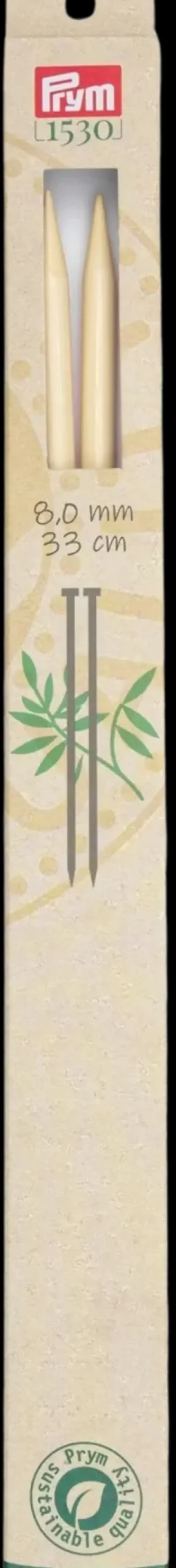 Prym Käsityötarvikkeet>Neulepuikko 8,0 33Cm Bambu