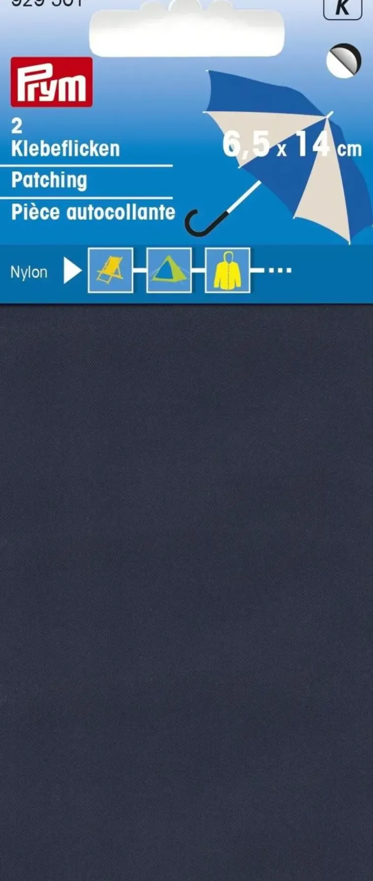 Prym Käsityötarvikkeet>Nylonpaikka Itseliimautuva 2Kpl 6,5X14Cm