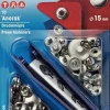 Prym Käsityötarvikkeet>Painonappi 15Mm 10Kpl Hopeanvarinen