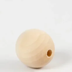 Ei merkkiä Askartelutarvikkeet<Puuhelmi 30Mm, Kasittelematon, 4Kpl