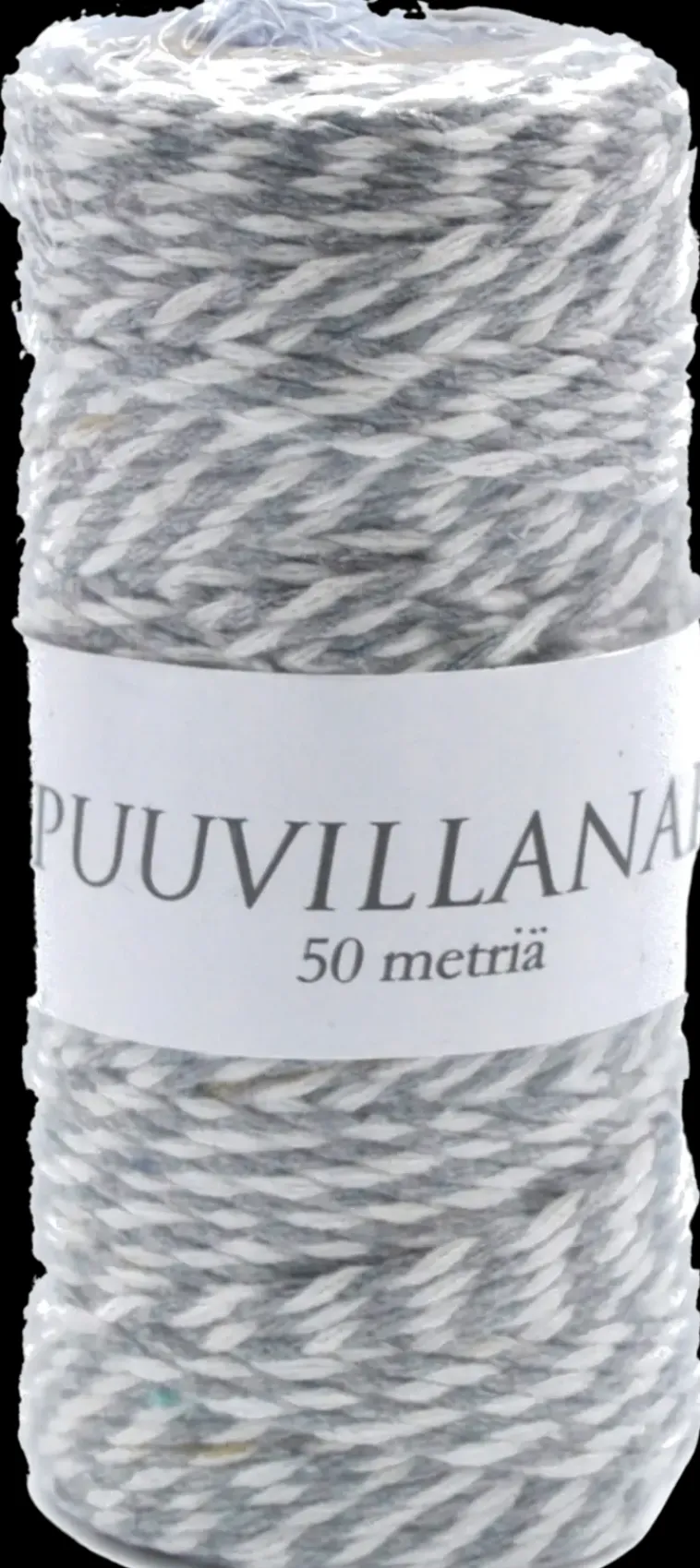 J.K. Primeco Askartelutarvikkeet>Puuvillanaru Valkoharmaa 50M