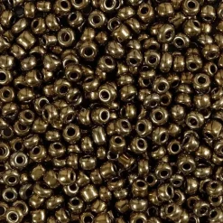 Ei merkkiä Askartelutarvikkeet<Rocaille-Siemenhelmet, Pronssi, Halk. 3 Mm, Koko 8/0 , Aukon Koko 0,6-1,0 Mm, 25 G/ 1 Pkk