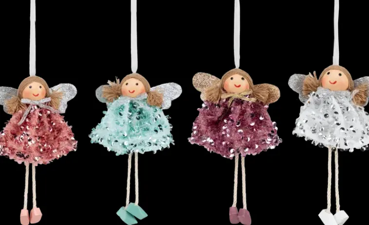 NNX Sesonkijuhlatarvikkeet>Roikkuva Koriste-Enkeli 16 Cm, Erilaisia