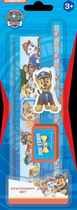 Ryhmä Hau Toimistotarvikkeet>Ryhma Hau 4 Os. Kirjoitussetti, Sis. Lyijykyna, Teroitin, Viivain Ja Pyyhekumi.