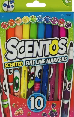 Scentos Toimistotarvikkeet>Tuoksuvat Ohut Karkiset Tussit 10 Kpl/Pkt
