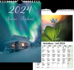 Aikataos Kalenterit>Seinakalenteri Postikorttikalenteri A5 2024