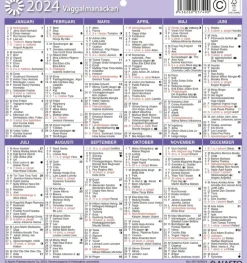 Ajasto Kalenterit></noscript>Seinakalenteri Seinaalmanakka/Vaggalmanackan