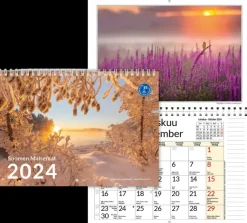 Aikataos Kalenterit>Seinakalenteri Suomen Maisemat A3 2024