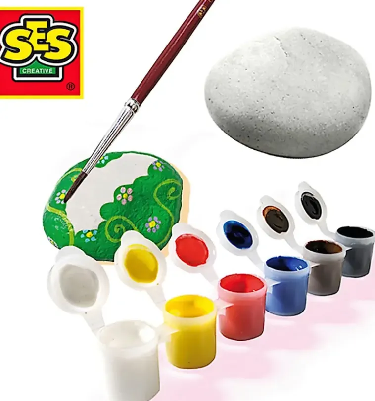 SES CREATIVE Askartelutarvikkeet<Kivien Maalaus Setti