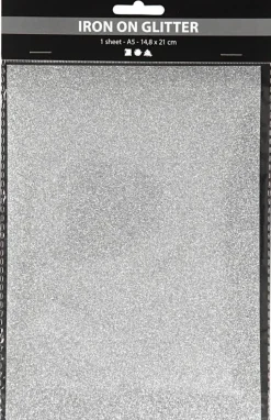 Nellen Askartelutarvikkeet>Silityskalvo, A5 14,8X21 Cm, Hopea, Kimalle, 1Ark