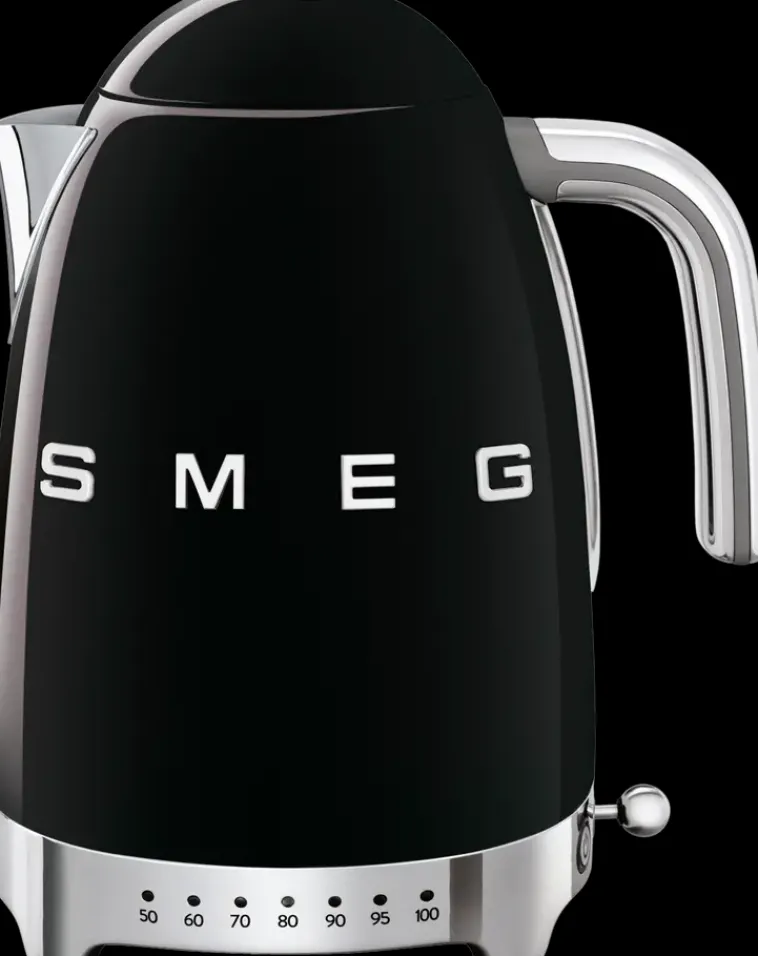 Smeg Kahvi Ja Tee<Musta Vedenkeitin Lampotilansaadolla Klf04Bleu