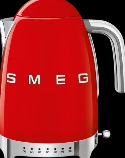Smeg Kahvi Ja Tee<Punainen Vedenkeitin Lampotilansaadolla Klf04Rdeu