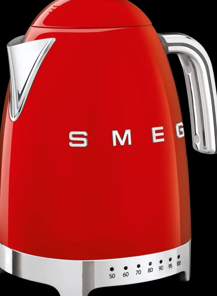 Smeg Kahvi Ja Tee<Punainen Vedenkeitin Lampotilansaadolla Klf04Rdeu